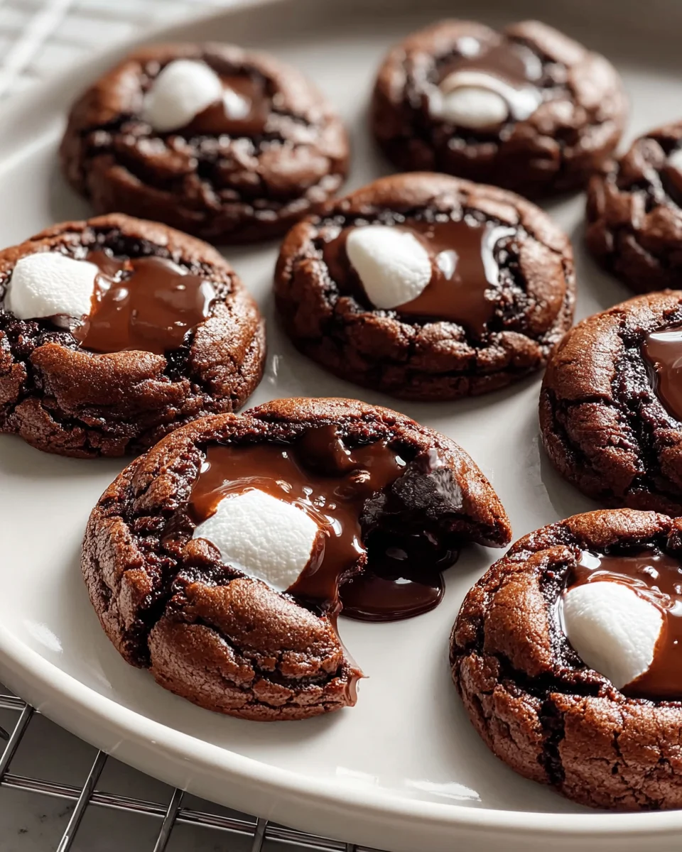 Marshmallow Hot Cocoa Surprise Cookies: Perfect Winter Treat!