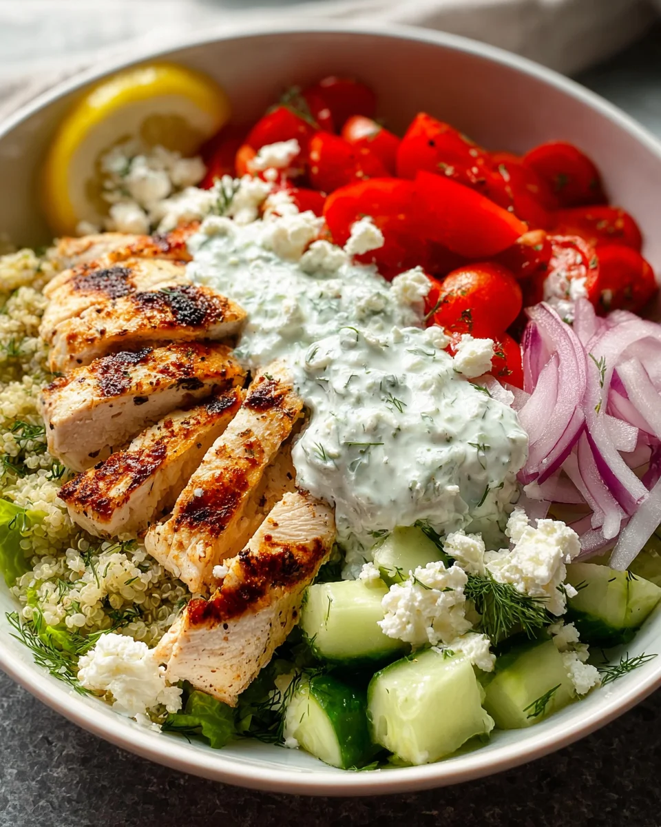 Greek Chicken Bowls