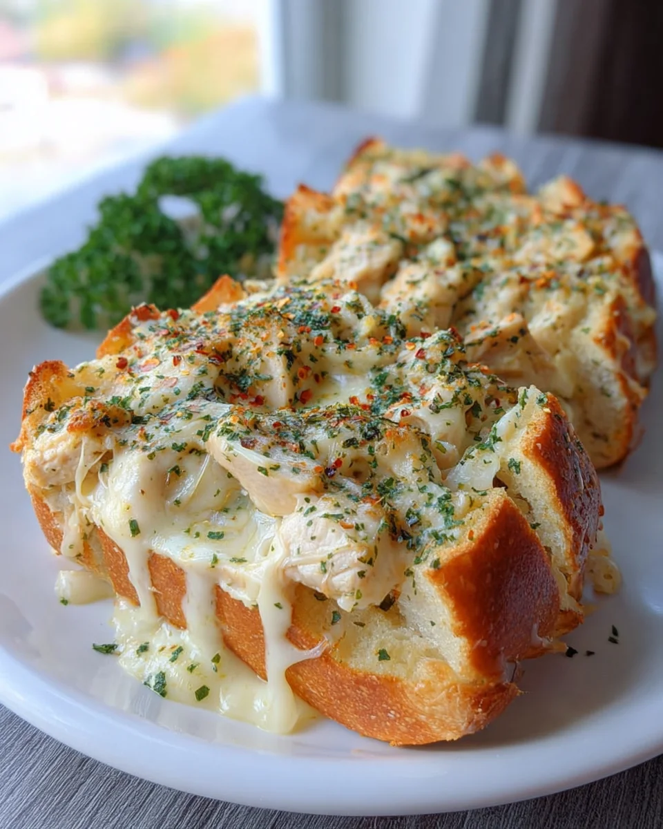 Irresistible Chicken Alfredo Garlic Bread Recipe You’ll Love!