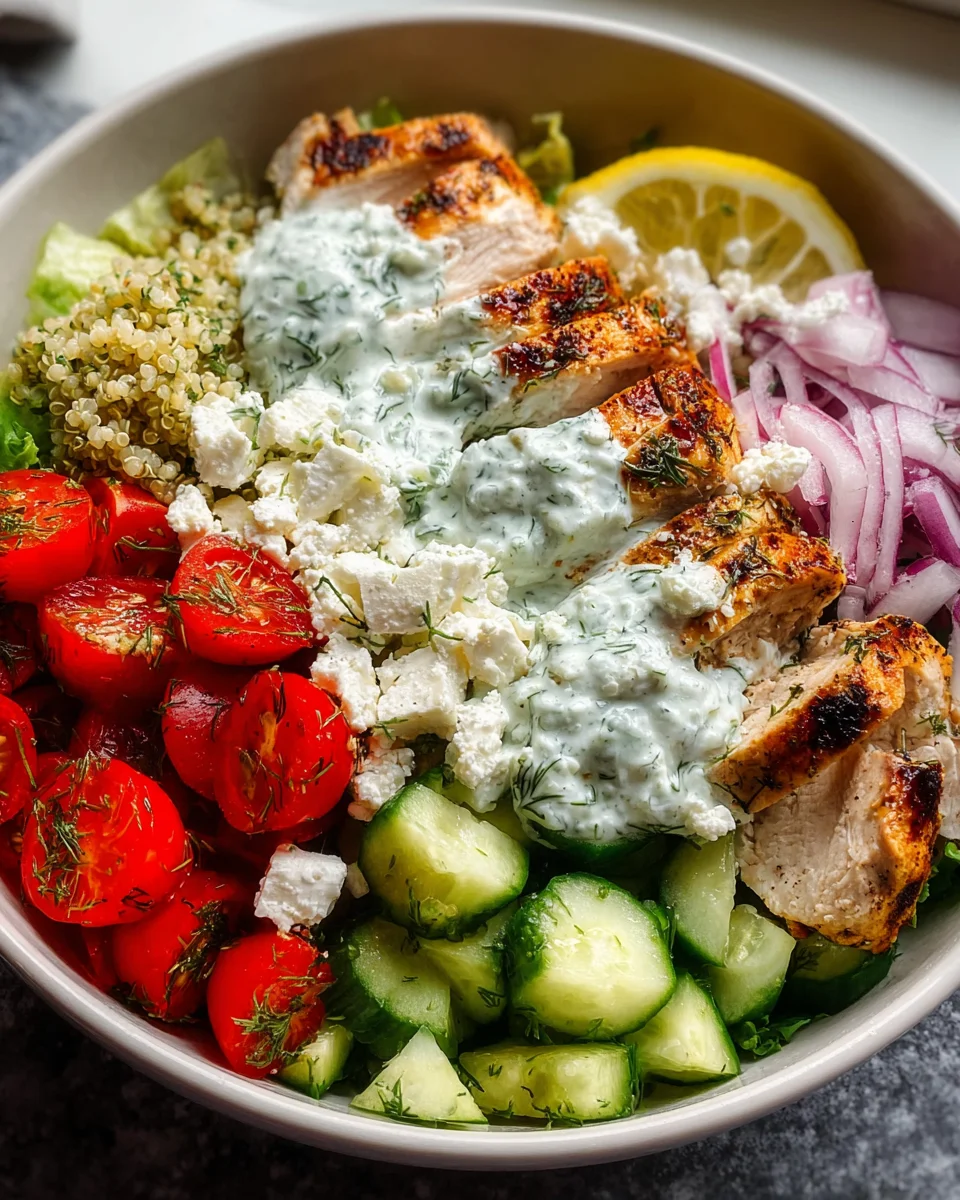 Delicious Greek Chicken Bowls: Fresh & Flavorful Recipe