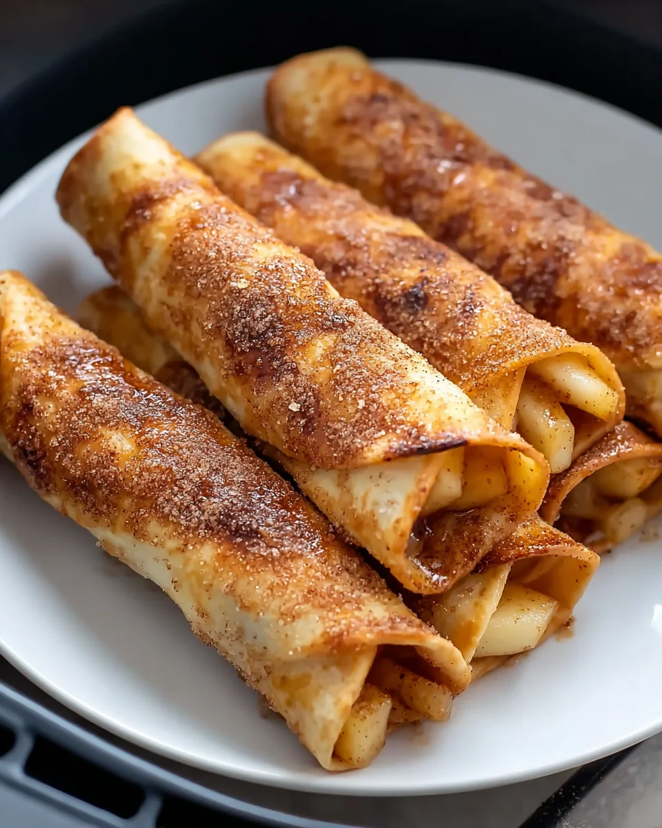 Easy Air Fryer Apple Pie Taquitos: Crispy & Sweet Dessert
