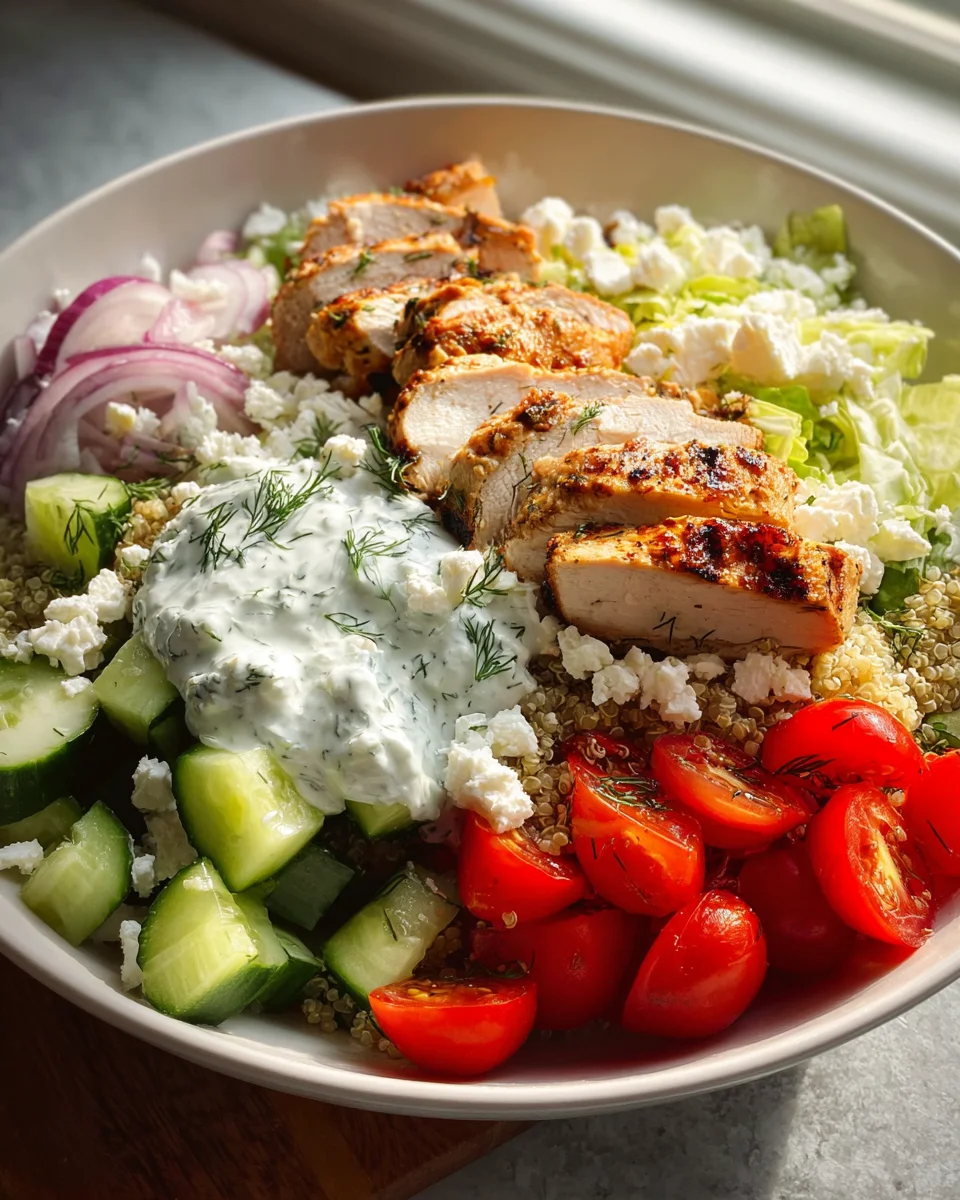 Delicious Greek Chicken Bowls: Fresh & Flavorful Recipe!