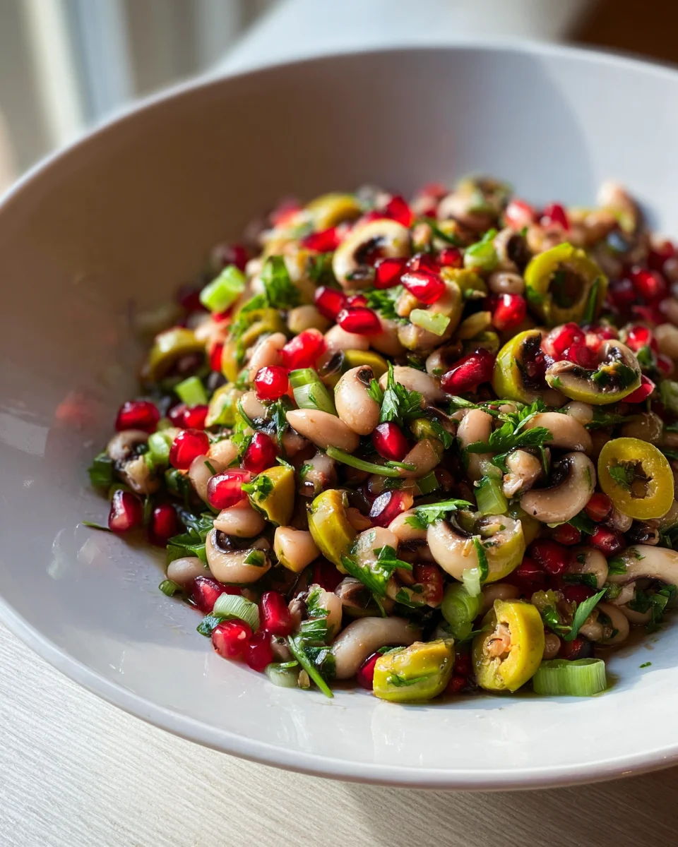 Olive Salad With Black Eyed Peas