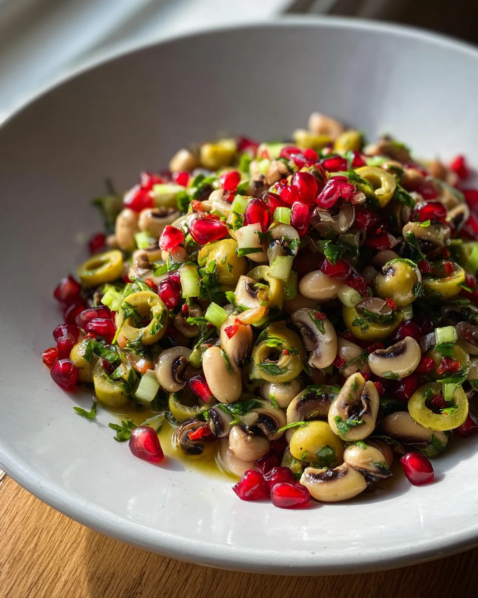 Delicious Olive Salad with Black Eyed Peas Recipe to Enjoy!