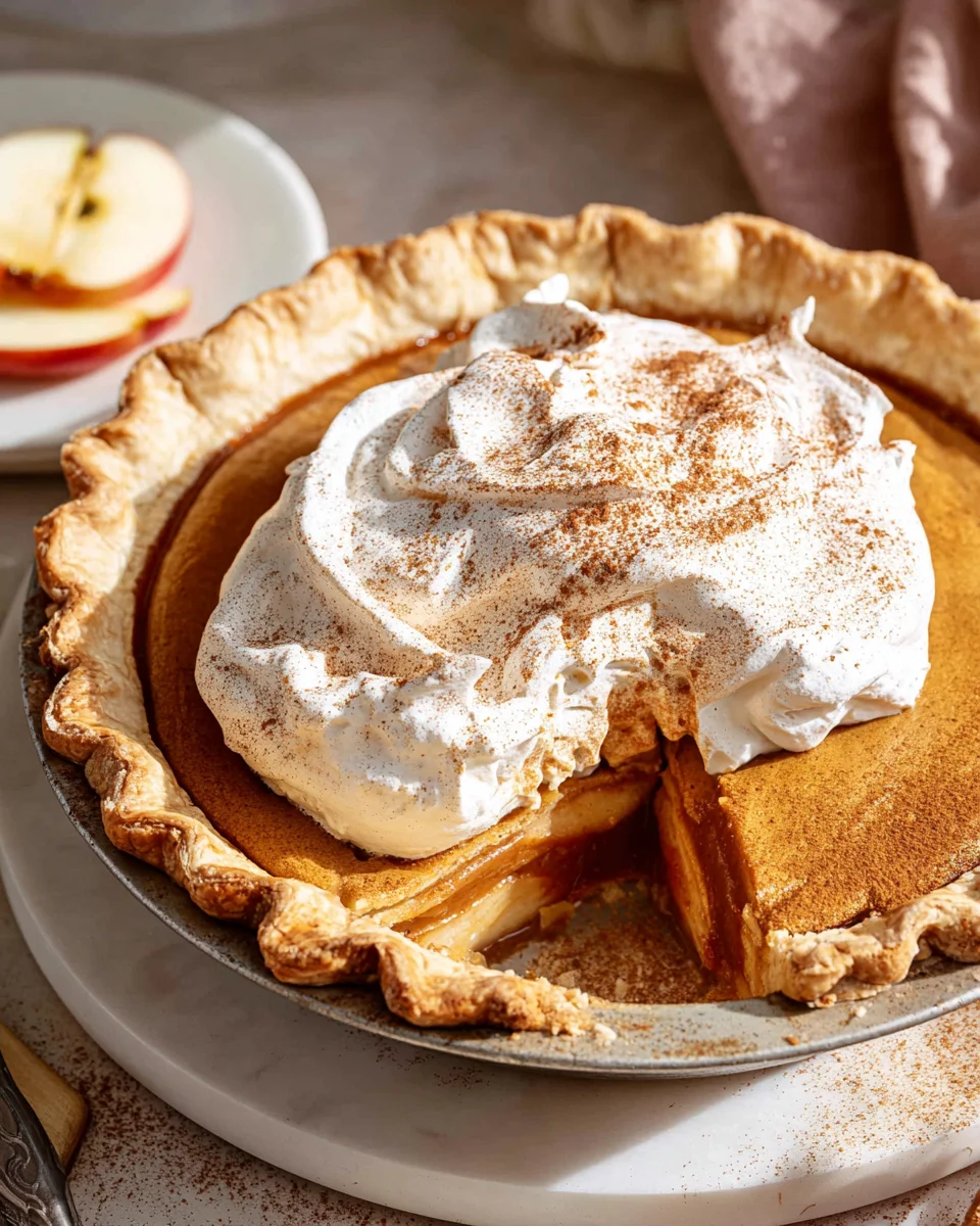 Irresistible Apple Butter Pie with Cinnamon Whipped Cream