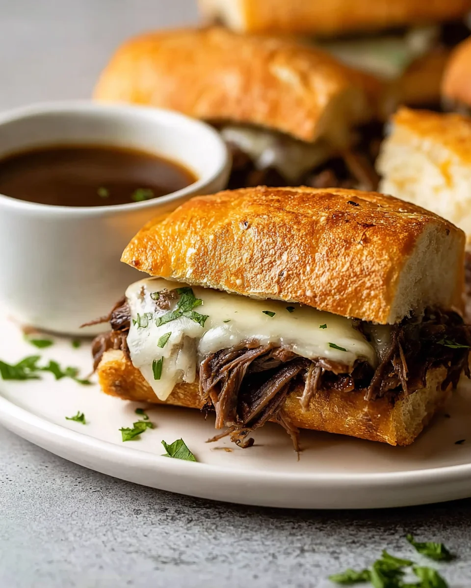 Best Crockpot French Dip Sandwiches - Tender Beef!