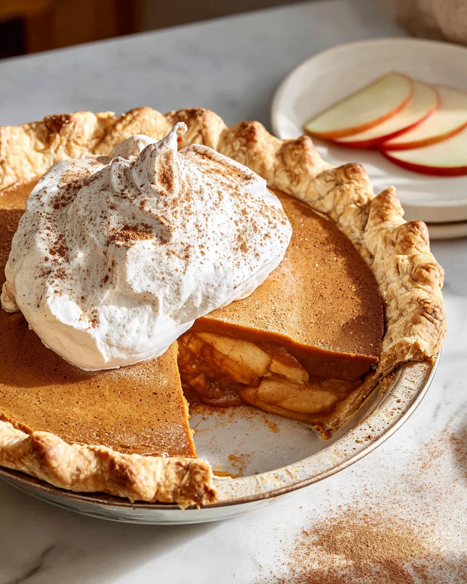 Irresistible Apple Butter Pie with Cinnamon Whipped Cream