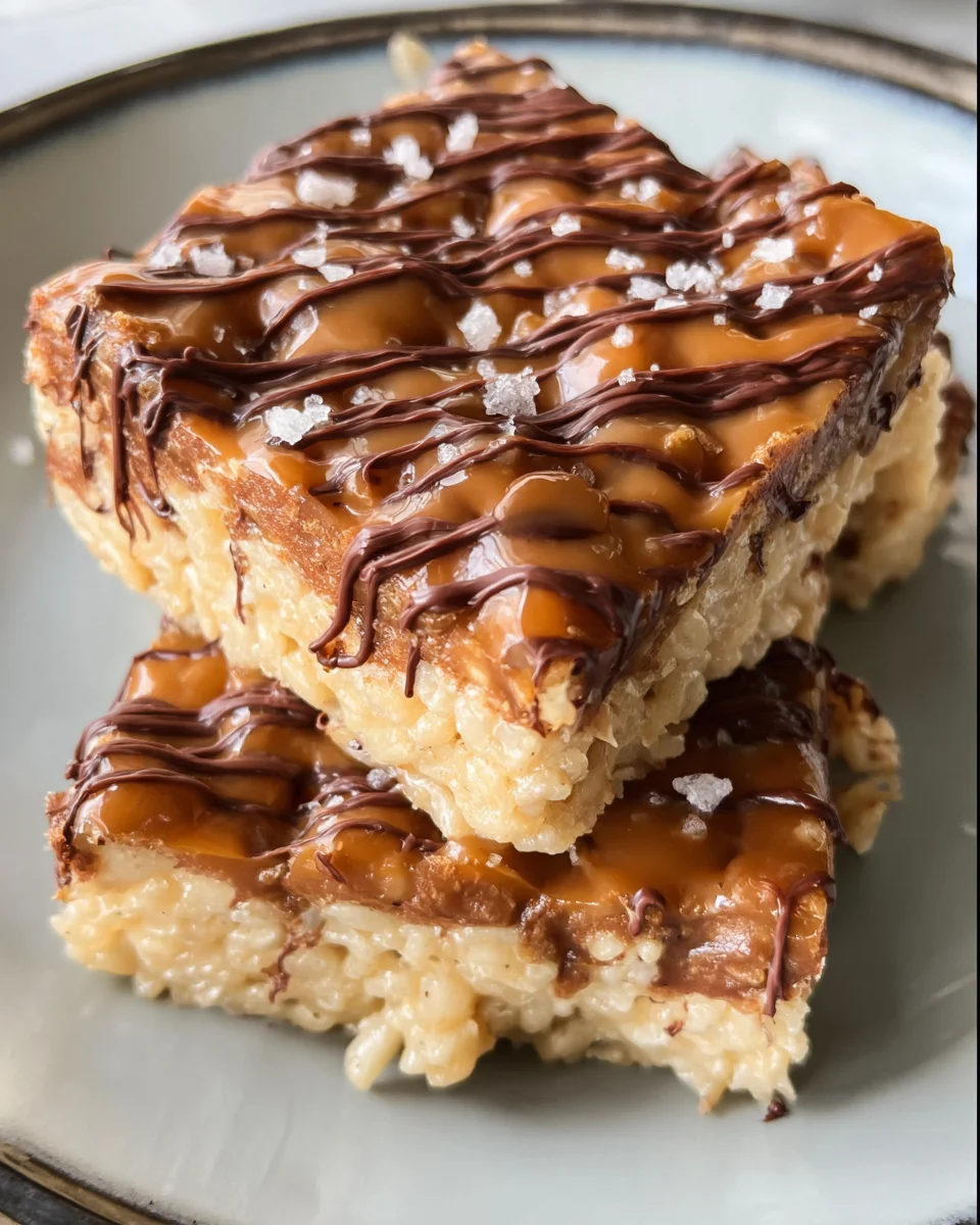 Salted Caramel Rice Krispie Treats: Sweet & Crunchy Delight!