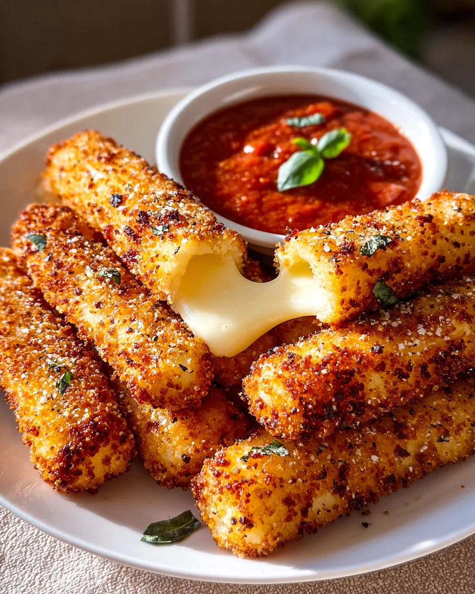 Crispy Homemade Mozzarella Sticks: Irresistibly Delicious!