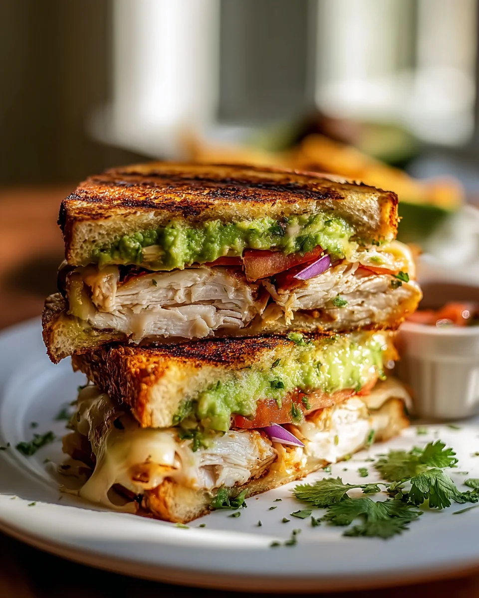 Delicious Chicken Avocado Melt Sandwich Recipe to Savor!