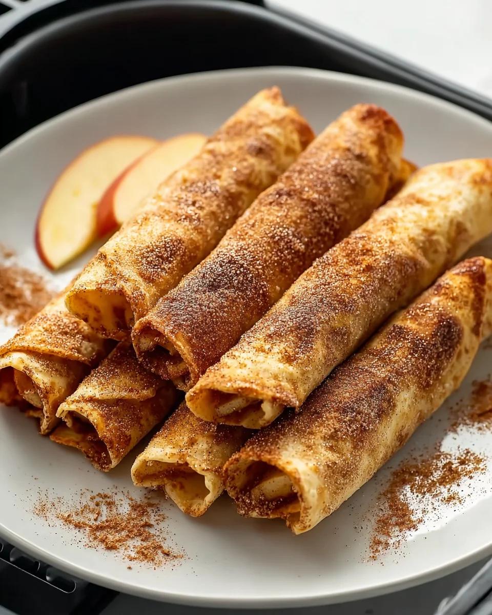 Crispy Air Fryer Apple Pie Taquitos – Simple Sweet Snack!