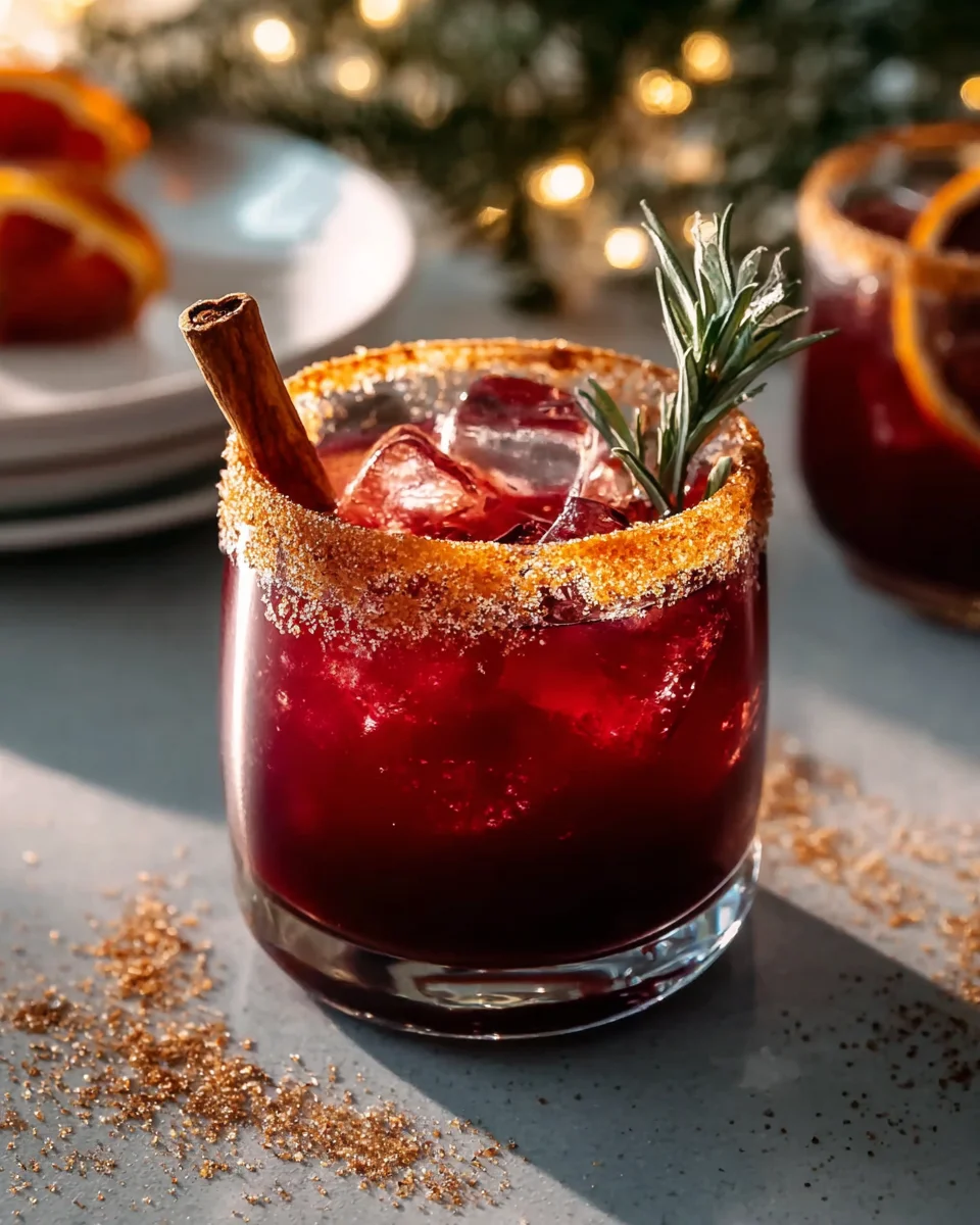 Festive Spiced Christmas Non-Alcoholic Margarita Recipe