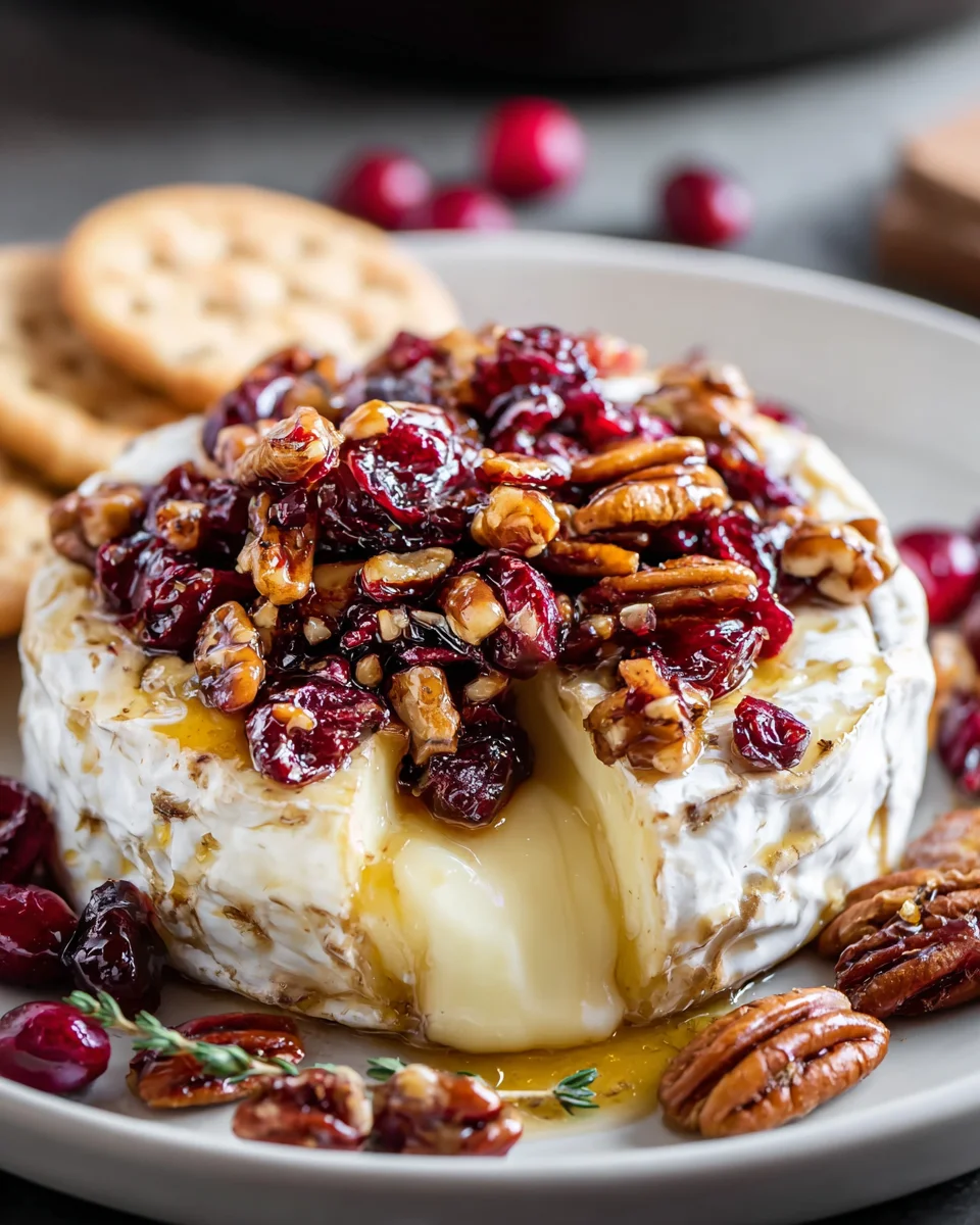 Cranberry Pecan Baked Brie: An Irresistible Appetizer!