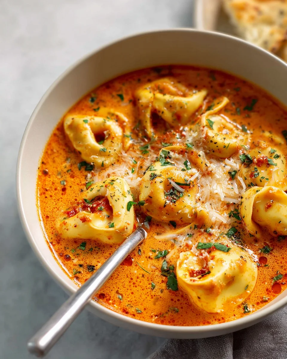 Delicious Cheesy Tomato Tortellini Soup Recipe to Savor