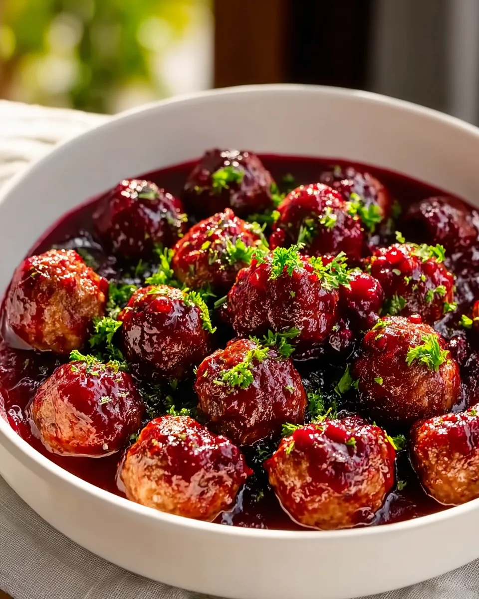 Quick Christmas Cranberry Meatballs: Easy Festive Recipe!
