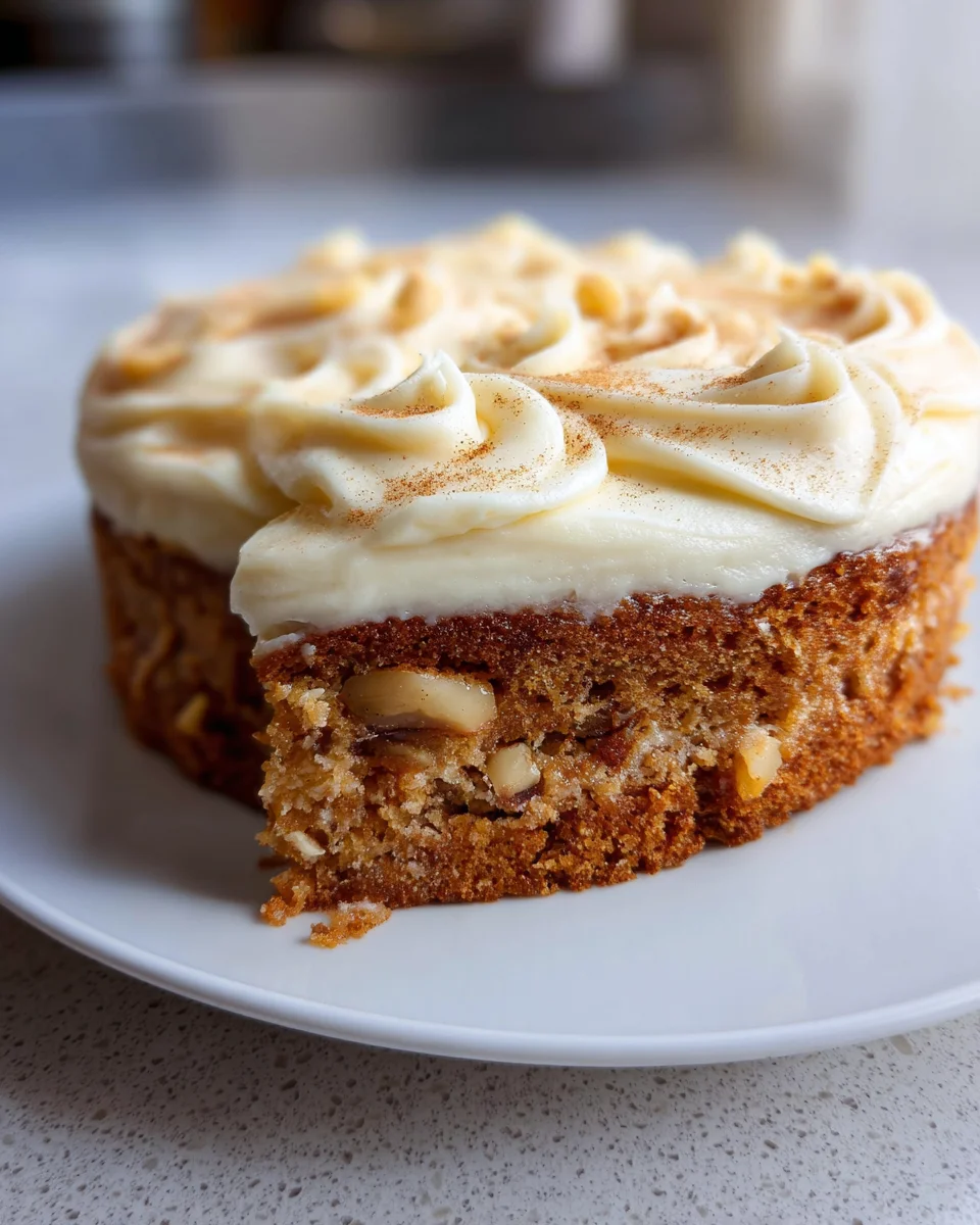 Delicious Fresh Apple Cake with Cream Cheese Frosting Recipe