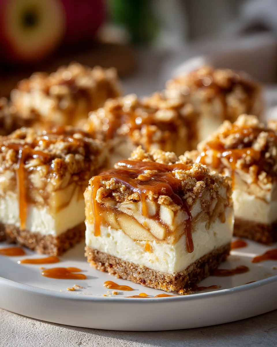 Delicious Caramel Apple Cheesecake Bars Recipe to Indulge!