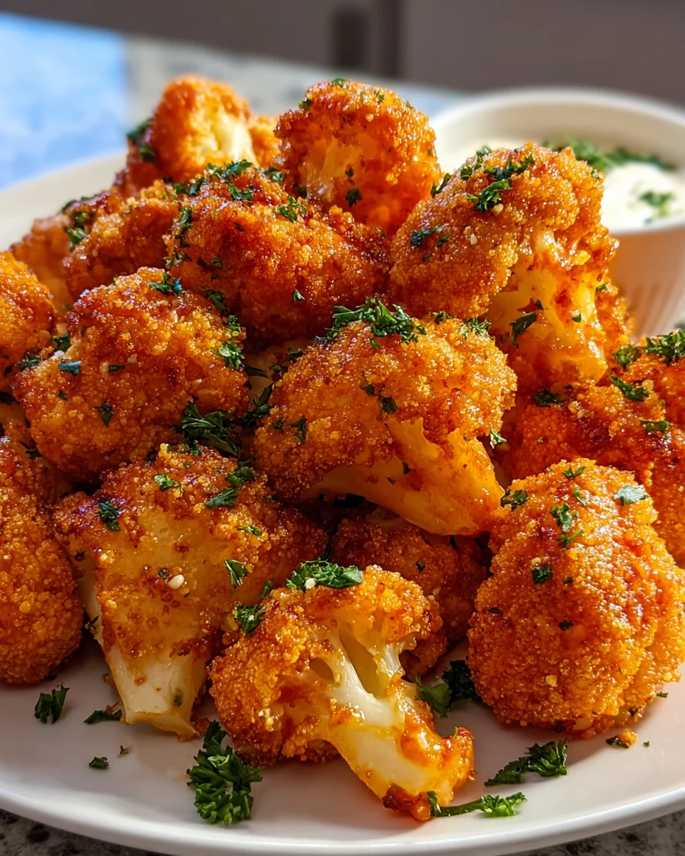 Crispy Buffalo Cauliflower Bites: Irresistibly Spicy Snack!
