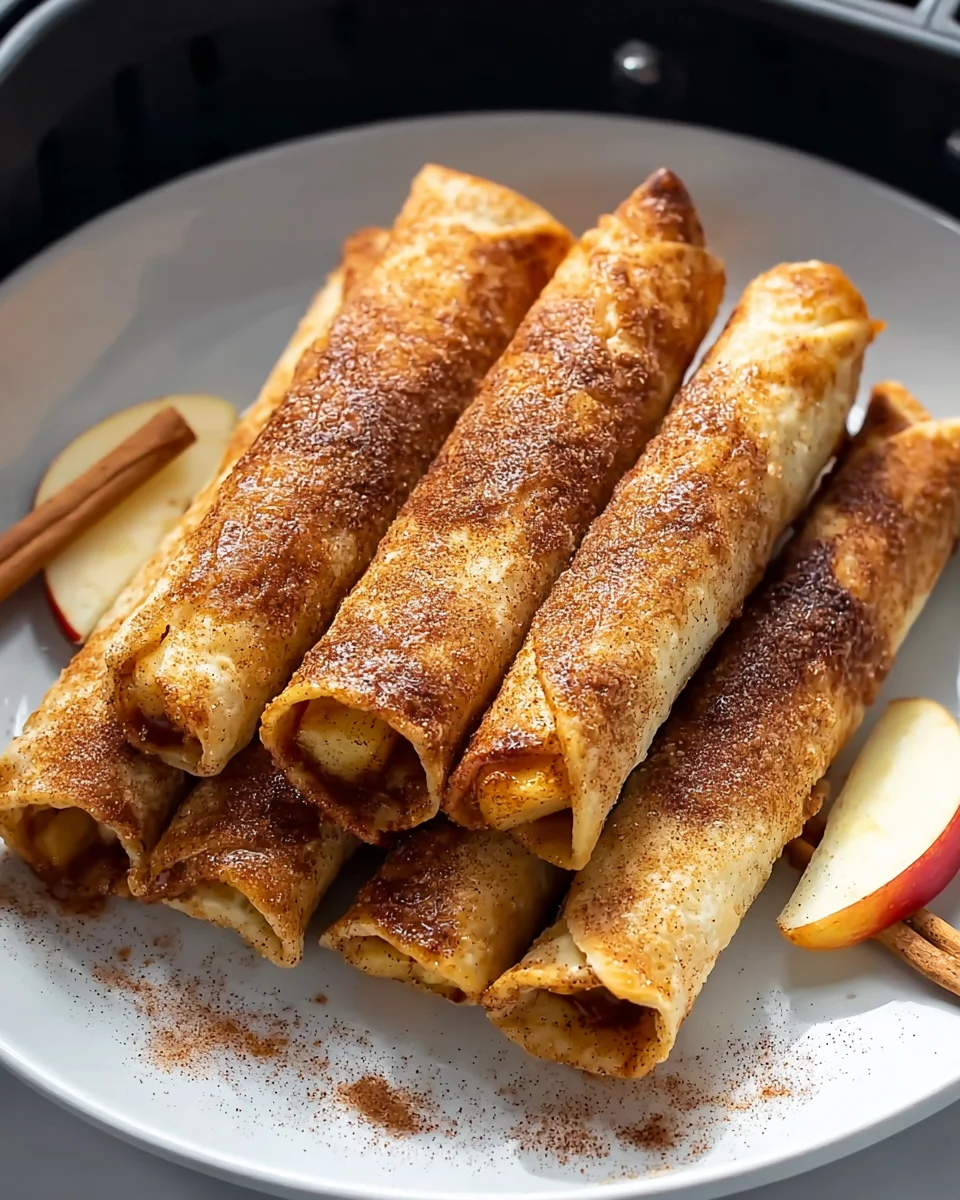 Crispy Air Fryer Apple Pie Taquitos – Simple Sweet Snack!