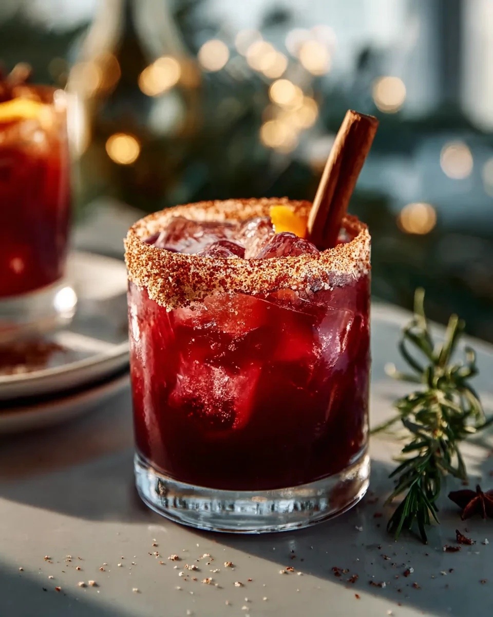 Festive Spiced Christmas Non-Alcoholic Margarita Recipe