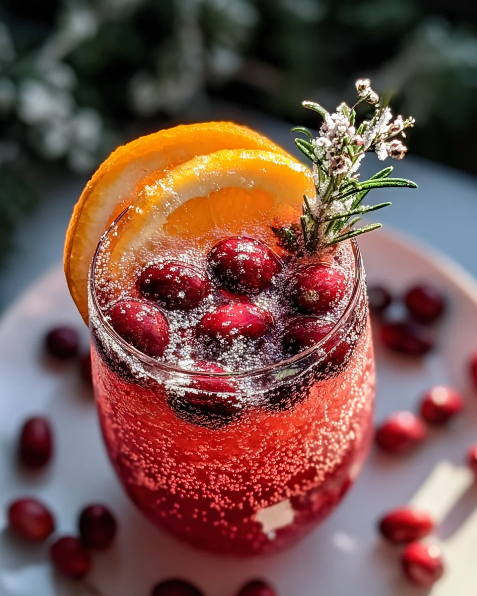 Easy Christmas Sparkling White Grape Juice Cocktails