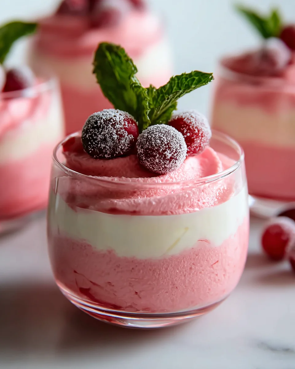 Delicious Cranberry Mousse Cups Recipe for Festive Treats