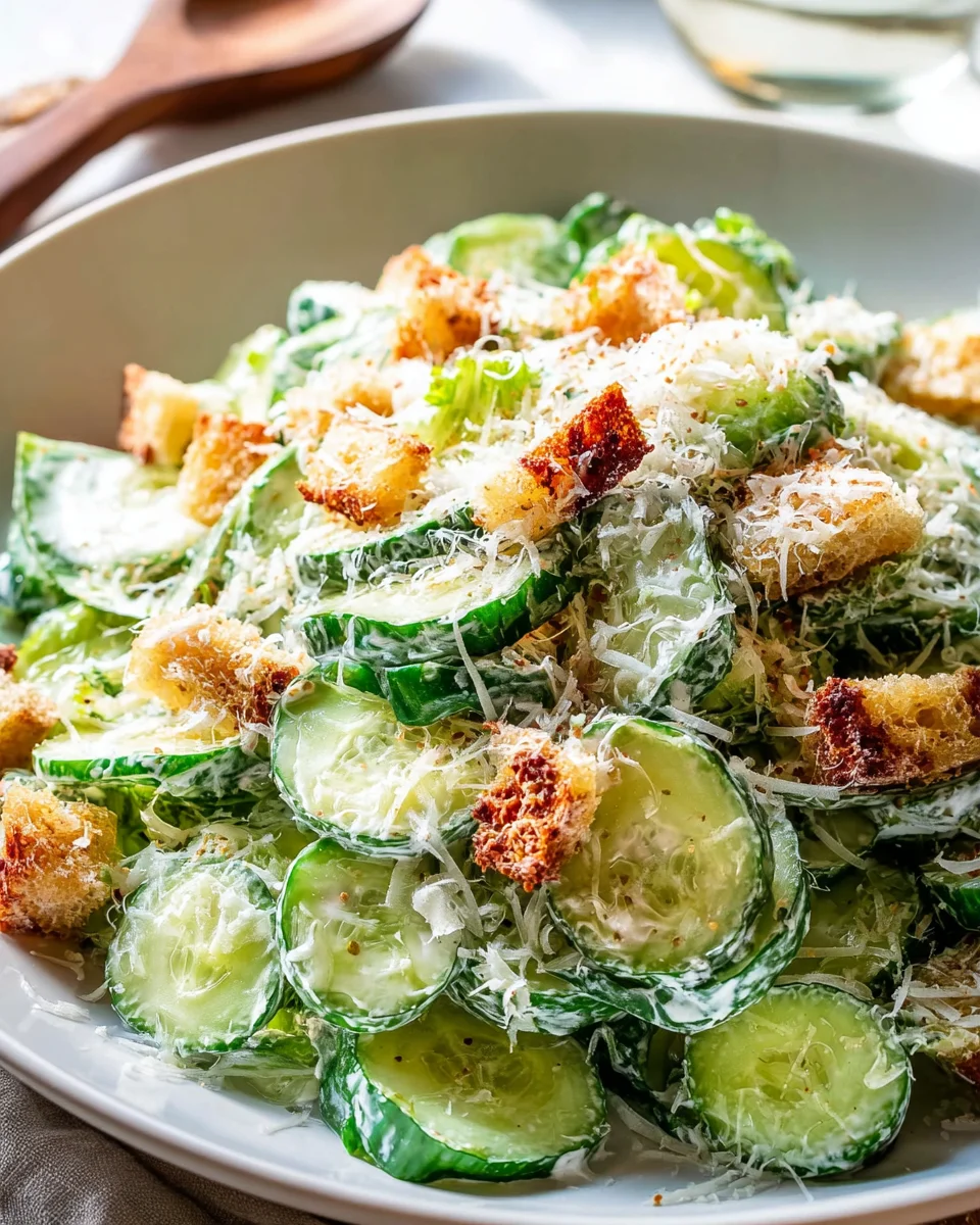 Cucumber Caesar Salad: A Refreshing Twist on a Classic Recipe!