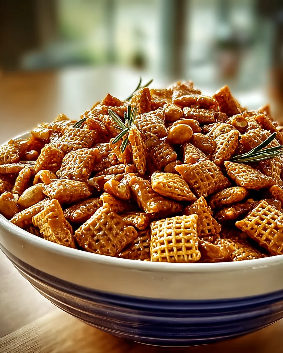 Irresistible Toffee Chex Mix Recipe: Sweet Crunchy Snack!