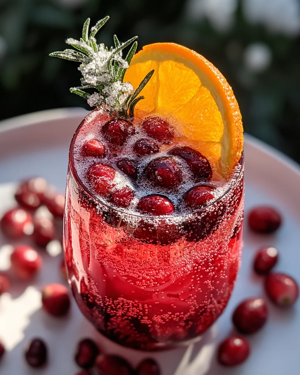 Easy Christmas Sparkling White Grape Juice Cocktails