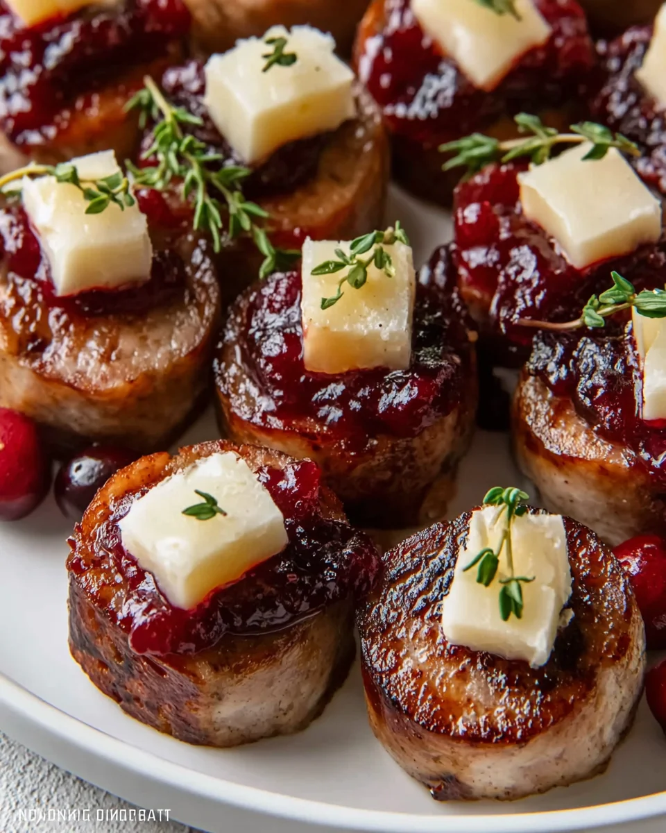 Delicious Sheet Pan Smoked Sausage Cranberry Bites Recipe