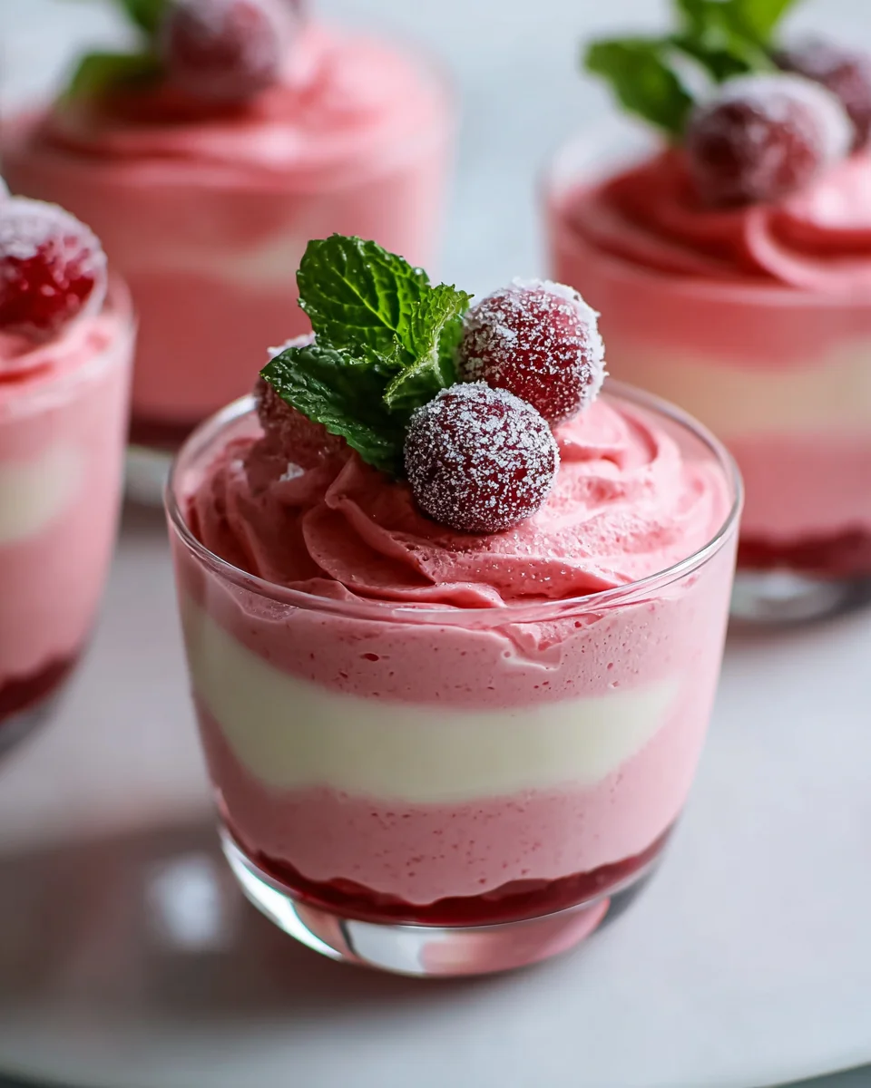 Delicious Cranberry Mousse Cups Recipe for Festive Treats