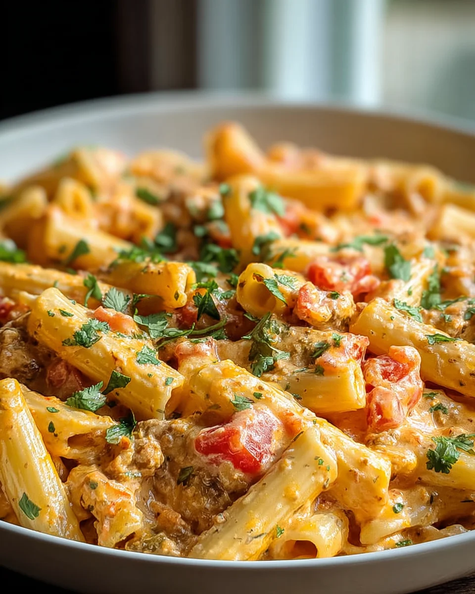 Rotel Pasta Fiesta: Quick & Easy Beef Pasta Delight Recipe