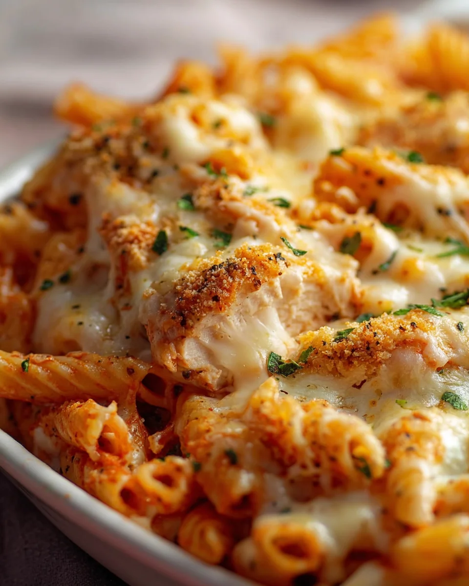 Easy Dump And Bake Chicken Parmesan Casserole Recipe