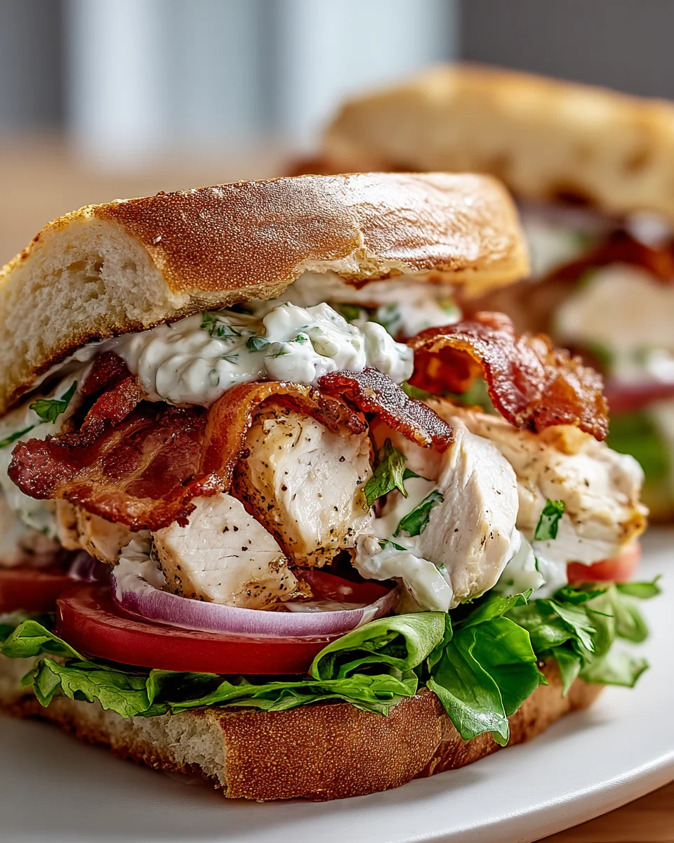 Flavor Bomb Chopped Chicken Beef Bacon Ranch Sandwich Recipe