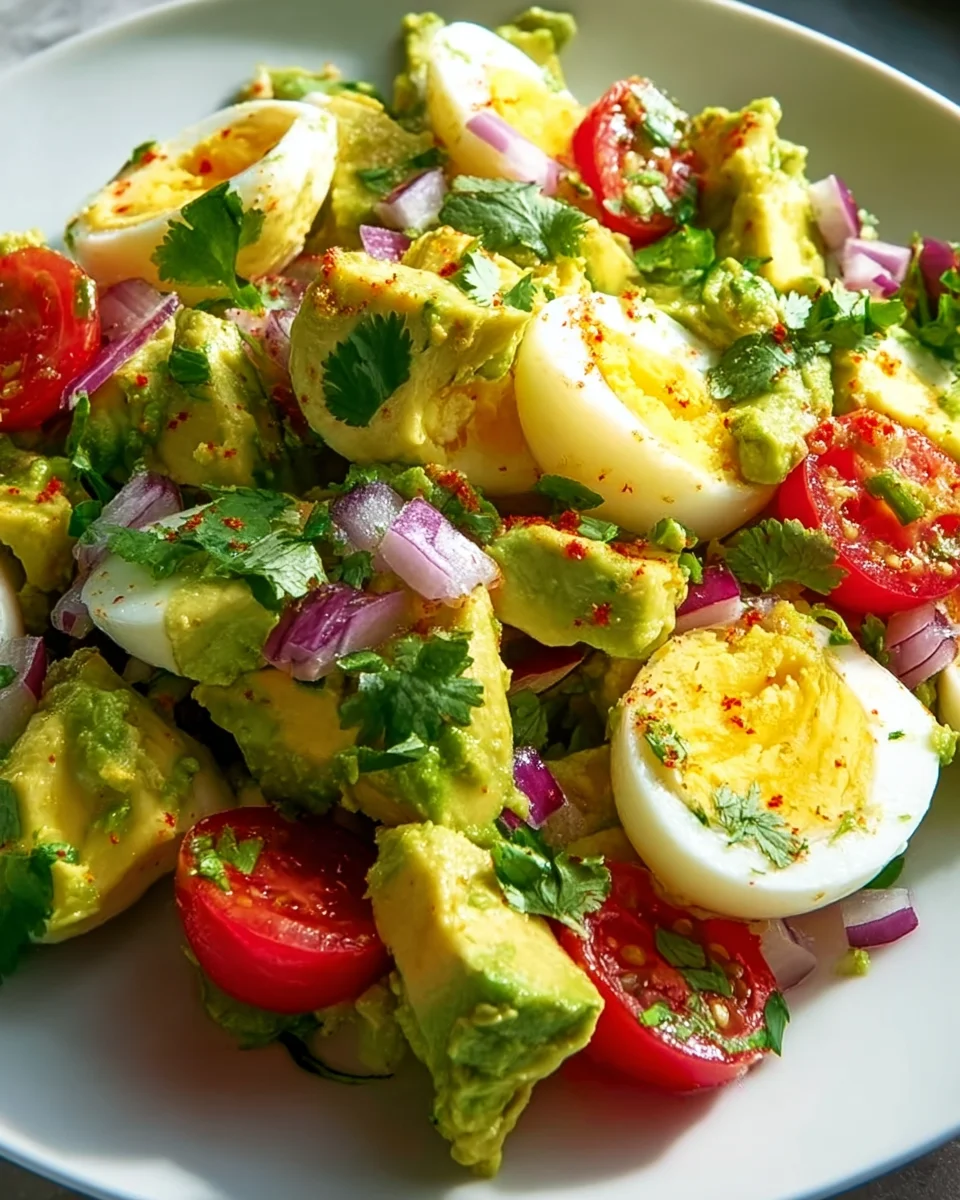 Protein-Packed Workout Egg Avocado Salad for Fitness Lovers