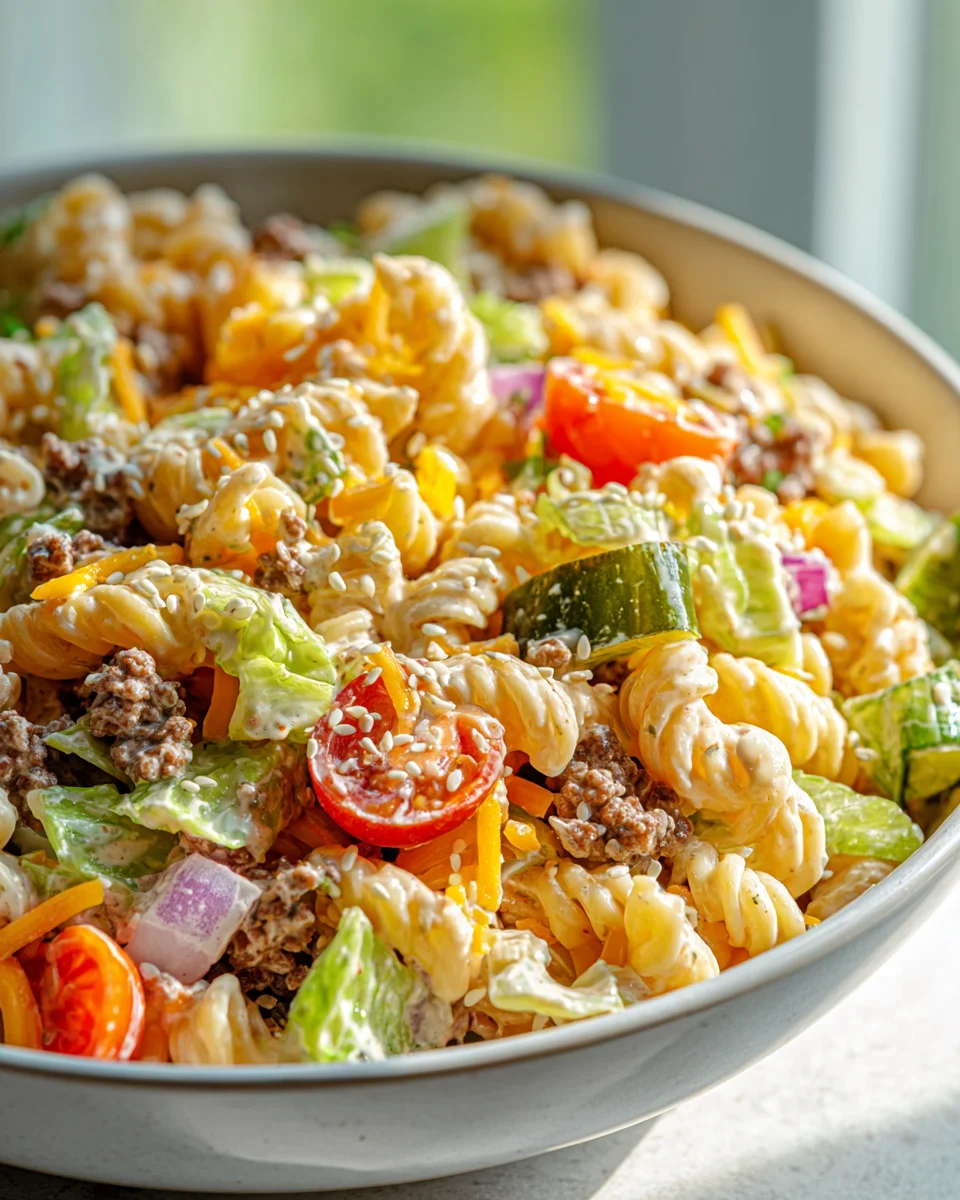 Big Mac Pasta Salad Recipe – The Ultimate Crowd-Pleaser