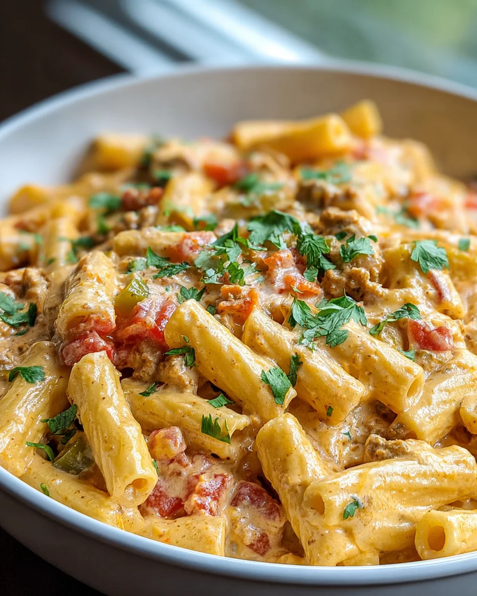 Rotel Pasta Fiesta: Quick & Easy Beef Pasta Delight Recipe