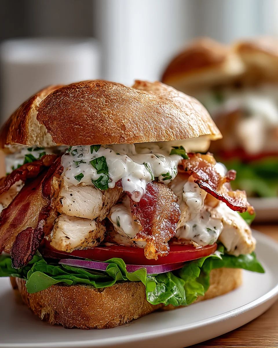 Flavor Bomb Chopped Chicken Beef Bacon Ranch Sandwich Recipe
