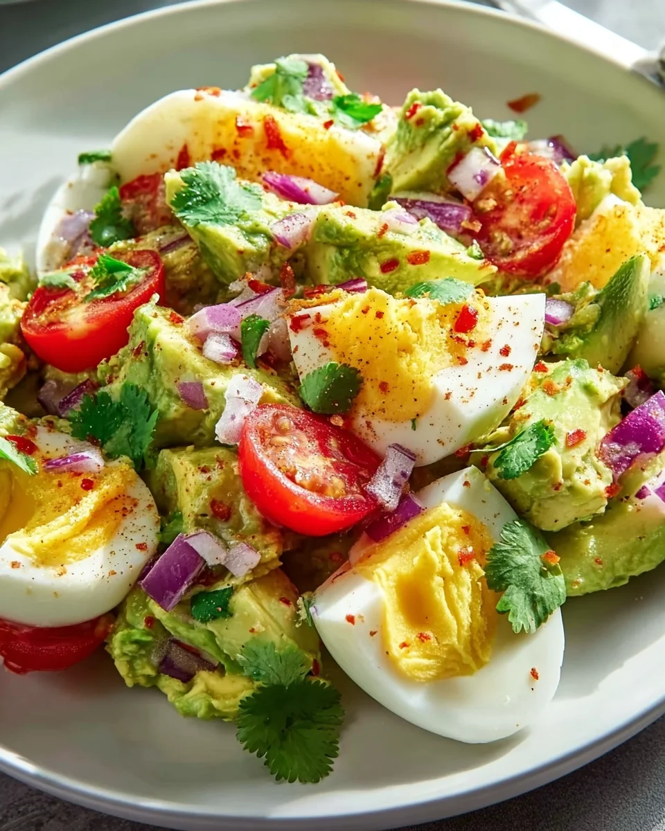 Protein-Packed Workout Egg Avocado Salad for Fitness Lovers