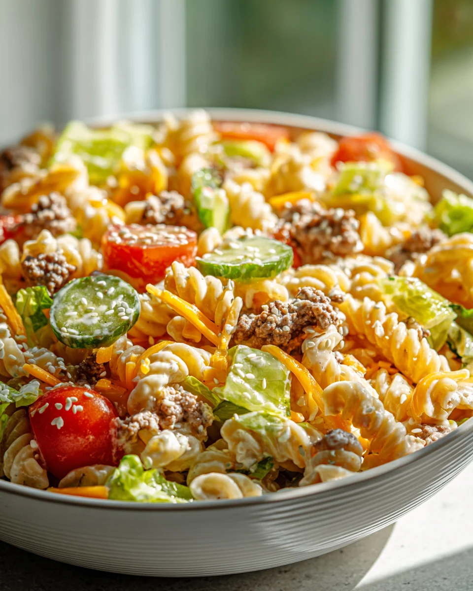 Big Mac Pasta Salad Recipe – The Ultimate Crowd-Pleaser