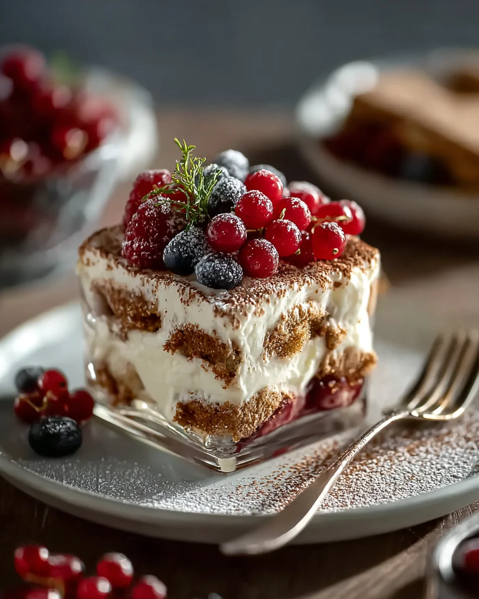 Non-Alcoholic Berry Spekulatius Tiramisu Recipe Delight