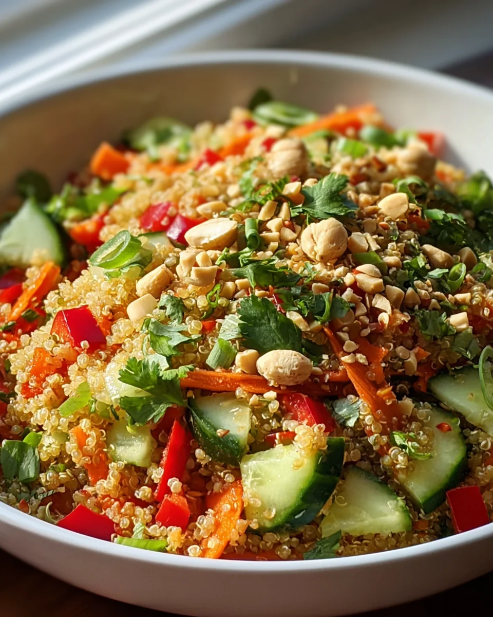 Thai Quinoa Crunch Salad: A Refreshing Healthy Delight Recipe