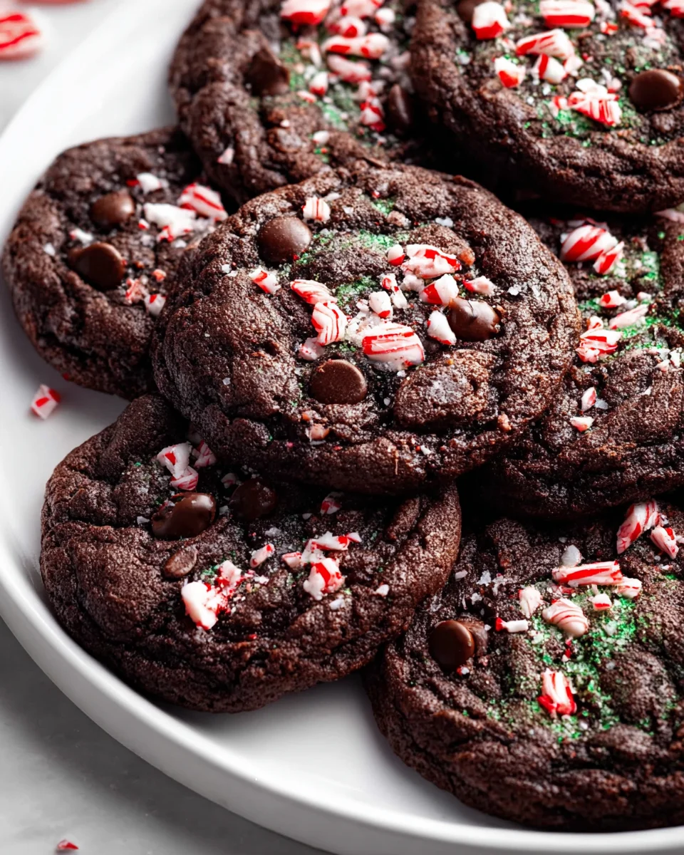 Festive Double Chocolate Peppermint Cookies: A Must-Try!