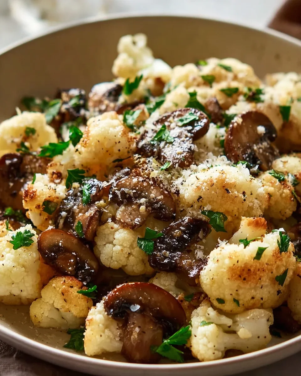 Quick Garlic Cauliflower Mushroom Skillet: Delicious & Easy!