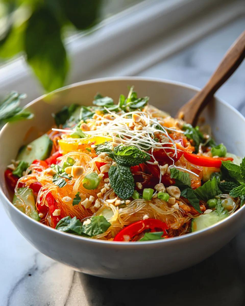 Ultimate Spring Roll Salad with Spicy Ginger Dressing Recipe
