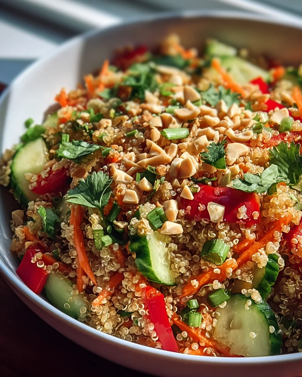 Thai Quinoa Crunch Salad: A Refreshing Healthy Delight Recipe