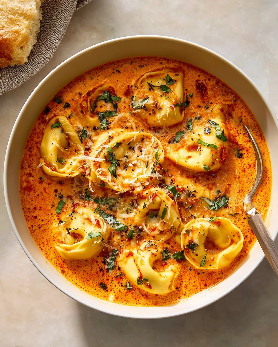 Delicious Cheesy Tomato Tortellini Soup Recipe to Savor