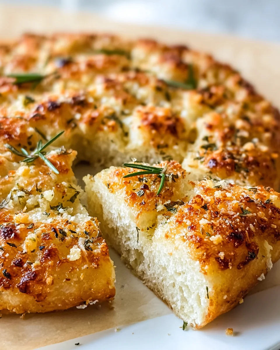 Garlic Parmesan Focaccia: Crispy, Cheesy & Irresistible