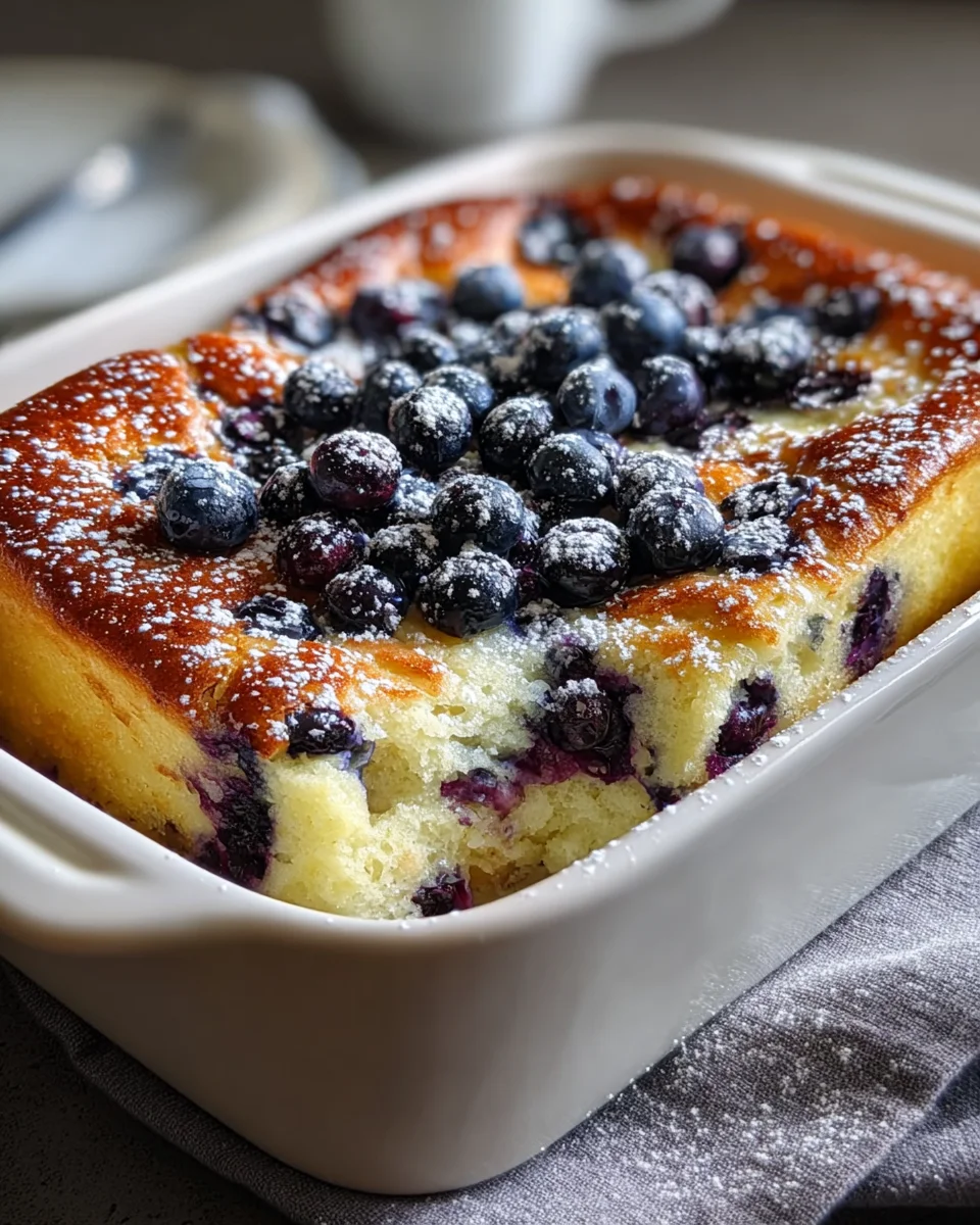 Blueberry Buttermilk Pancake Casserole: Easy Brunch!
