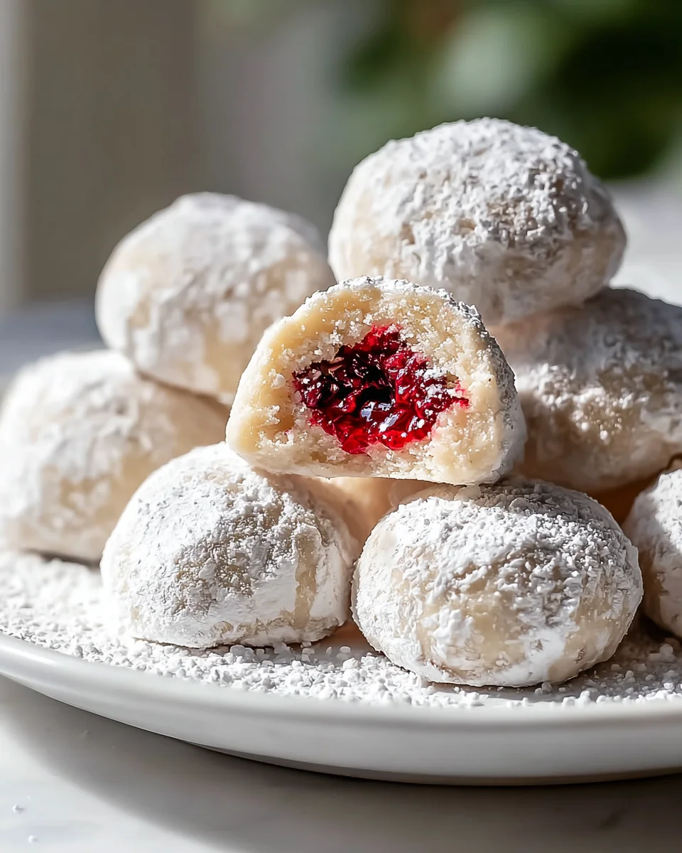 Raspberry Almond Snowball Cookies: A Delightful Treat!